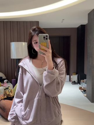 2025早秋老钱亲肤针织连帽卫衣+长裤套装两件套  60012#显瘦穿搭 #潮流女装#显瘦套装#宽松套装#时尚女装