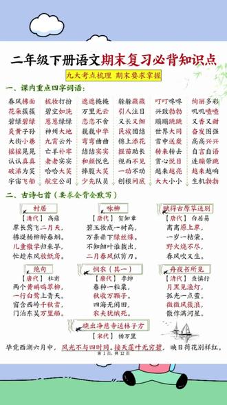 #二年级下册 想要孩子取得好成绩,给他准备这套#期末 黄冈密卷,它是冲着期末去的,给孩子每周练一到两张,争取还是不丢分。#期末试卷 #期末考试 #学霸秘籍