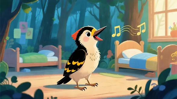 睡前故事《木木的啄啄节奏曲》,点赞关注看更多精品原创动画故事!睡前故事,寓言故事,格林童话,成语故事寓言故事,启蒙小故事,小故事读物,小故事大道理,绘本故事,童话故事,亲子阅读,语言表达能力,家庭教育,孩子教育,儿童故事大全,#儿童早教益智动画#幼儿启蒙早教#童话故事#儿童睡前故事#儿童动画故事