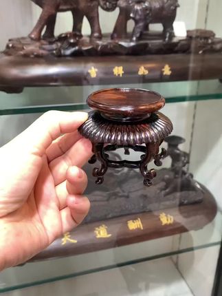大红酸枝香几底座#底座#摆件#瓷器#盆景#大红酸枝