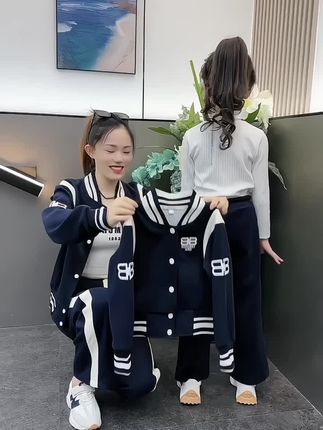 #运动休闲套装 #女童套装 #潮童穿搭 #儿童棒球服 #高品质童装