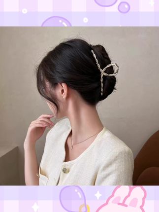 #好物推荐🔥 高级感珍珠抓夹女夏季超大号发夹后脑勺鲨鱼夹子2022新款发卡头饰#抓夹 #饰品搭配