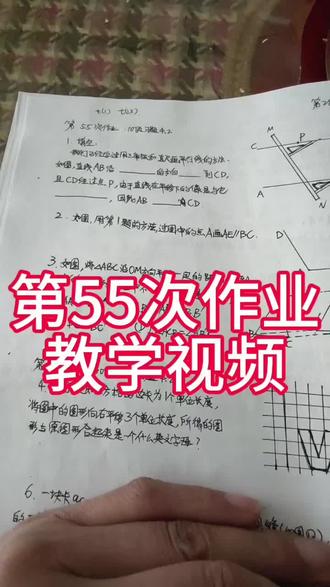 第55次作业教学视频#湘教版七下数学