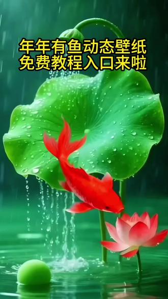 #剪映 金鱼动态手机壁纸教程来啦#屏保屏保屏保 #免费教程 #动态壁纸强档推荐 #手机壁纸高级感