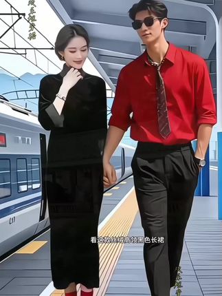 #森系少女感穿搭 #时尚气质轻奢名媛风丝绒高领小黑裙女2025秋季新款洋气遮肉A字裙 #春秋穿搭 #女神穿搭 #时尚女装穿搭 @抖音小助手