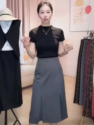西装半身裙子女装2025早秋新款中长款高腰显瘦气质开叉包臀裙高档#西装裙穿搭 #春秋款 #小个子裙子女 #中长款开叉半身裙 #气质显瘦