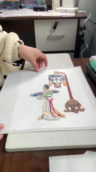 古风美人拼豆#拼豆图纸