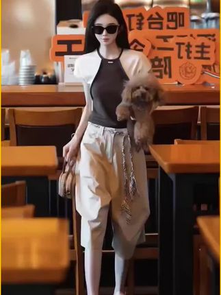 妈呀这个藏青色套装好气质呀 #夏季穿搭 #显高显瘦 #高级感穿搭 #今日穿搭 #日常通勤穿搭
