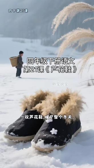 #大疆首款礼盒 一双芦花鞋温暖了整个冬天,却冻坏了一个少年。四年级下册语文第21课《芦花鞋》课文动画。用AI的方式让孩子更好地理解课文,爱上阅读#亲子日常 #亲子#学习#语文