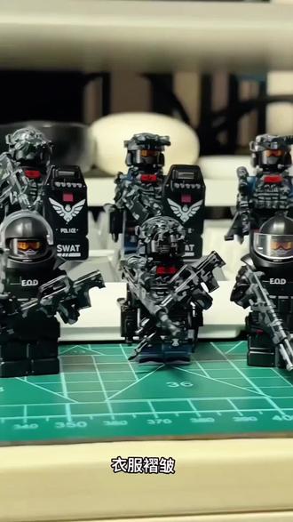 三角洲威龙特警积木人仔军事特种兵士兵武器男孩拼装玩具适用乐高#积木人仔 #特警积木人仔 #男孩积木 #积木推荐 #拼装玩具