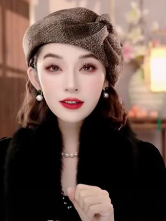 时尚百搭小香风贝雷帽 #帽子控看过来 #优雅气质 #帽子 #修饰脸型 #超便宜超划算