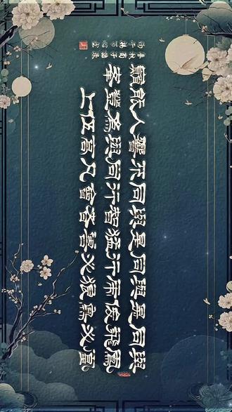 荀子传世金句 与凤凰同飞,必是俊鸟。与虎狼同行,必是猛兽。与智者同行,不同凡响。与高人为伍,能登上巅峰。#国学文化 #涨知识 #书法