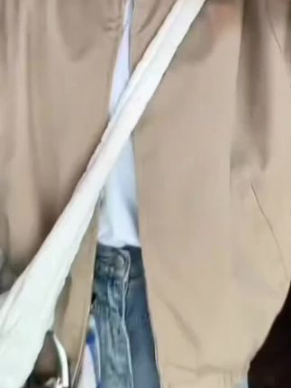 中秋工装拼接短款格子拼接春季外套港风男士宽松飞行夹克帅气百搭翻领#外套穿搭