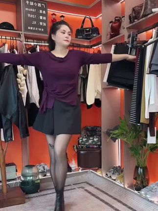 大码高腰显瘦西装半百褶2025早秋新款A字阔腿气质裤裙女#时尚#爆款#西装裤裙