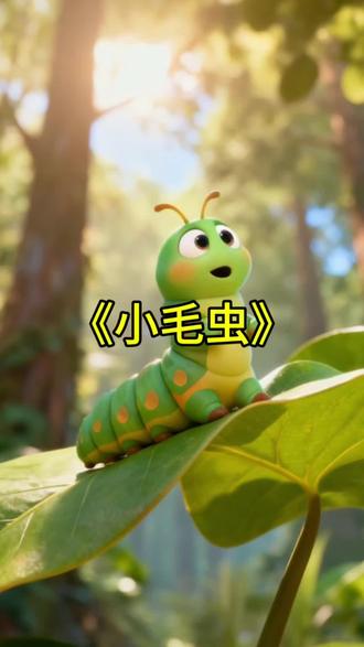 人教版二年级下册语文第七单元·阅读《小毛虫》 。