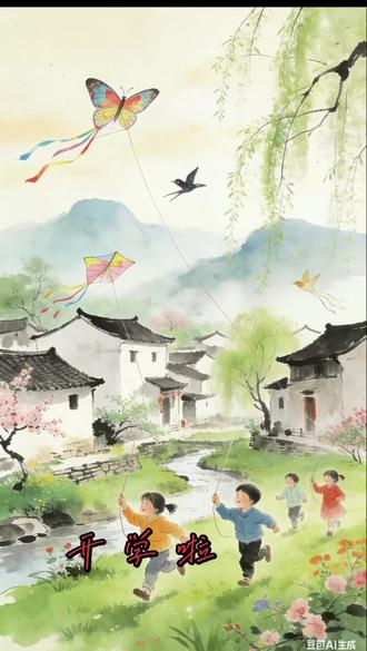 诗即画,画即诗(4)
——村居#古诗词 #民风民俗 #古诗配画
