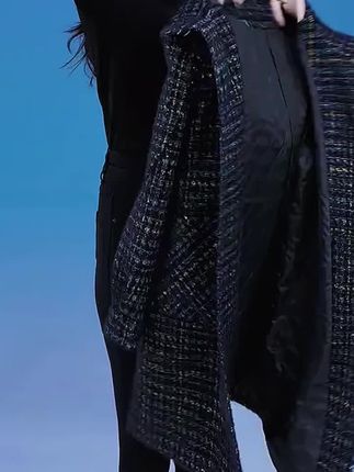 #毛呢大衣#减龄格子外套#冬季夹棉风衣外套@抖音小助手