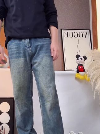2025秋冬新款Cleanfit美式复古牛仔裤做旧直筒宽松男女款情侣裤子#今日穿搭 #夏季穿搭 #牛仔裤 #直筒牛仔裤