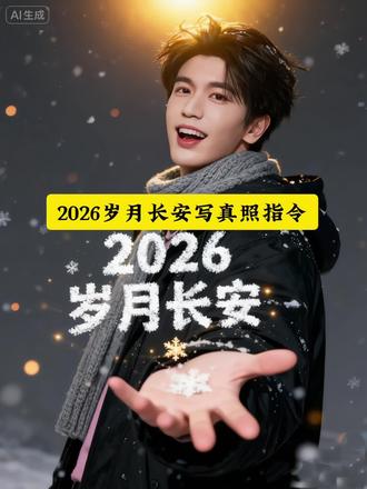 告别2025辞旧岁,迎新程2026新的一年岁月长安,2026你好 2026所求皆所愿 2026岁月长安 ai2026岁月长安写真特效指令教程 #豆包ai ,#豆包P图已经nextlevel了#明年我一定会幸福的 #2026岁月长安 #2026所求皆所愿