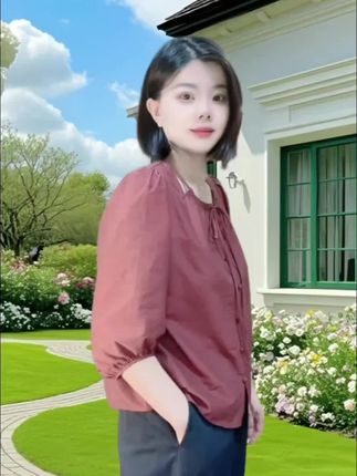 今年夏天的本命紫衬衫找到了!💜   2025新款这件太绝了——圆领+七分袖刚好藏住拜拜肉,宽松版型对微胖姐妹超友好,系上腰带就是慵懒沙漏腰,敞开穿又带点随性飒感~   最戳的是镂空花纹!阳光下透着细碎光,走路时裙摆晃出若隐若现的层次感,配牛仔裤是韩系学妹,搭半身裙秒变温柔姐姐。   显白到尖叫!黄皮穿也能提亮两个度,日常通勤或周末约会都能打,闺蜜见了当场求链接~ 夏天就该穿点不一样的呀~