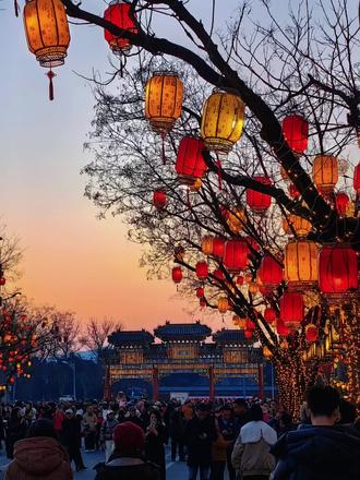 同庆街花灯,时间持续到正月十五,北京过年,值得去逛逛 #同庆街花灯 #北京年味打卡 #北京夜游