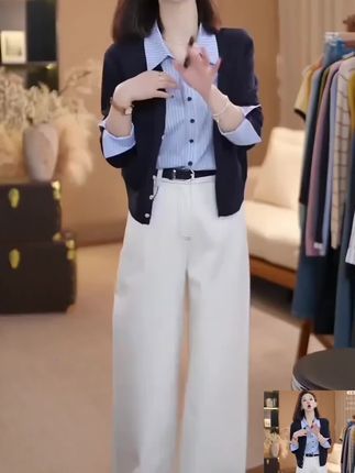 早秋穿搭公式来了 #毫不费力地打开初秋穿搭 #早秋穿搭公式来了 #穿出自己的风格 #假两件衬衫 #时髦精look被我轻松拿捏