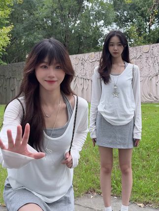 体重相差30斤!挑战不同身材穿同一件衣服! #今日穿搭 #穿搭ootd #我的ootd穿搭 #姐妹穿搭 #ootd穿搭分享