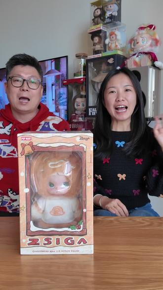 Zsiga姜饼人开箱啦,衣服不好脱,头容易掉?不存在的。#泡泡玛特 #zsiga #姜饼人 #冬日限定