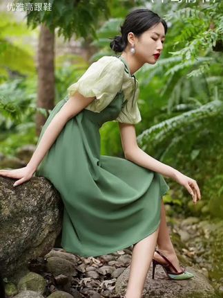 Lily Wei【半岛情书】春夏高跟鞋细跟尖头女凉鞋小码313233薄荷曼波#新款时尚高跟鞋#气质高跟鞋#时尚气质高跟鞋