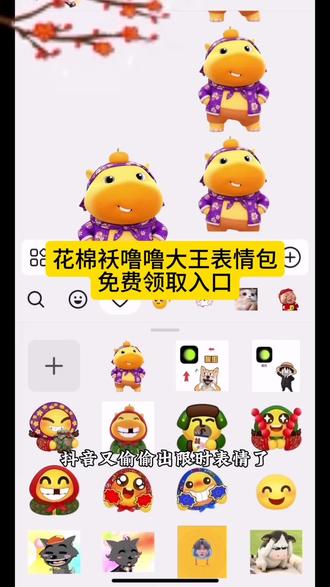 花棉袄噜噜大王限时表情 #剪映#真实生活分享#表情包#限时表情包