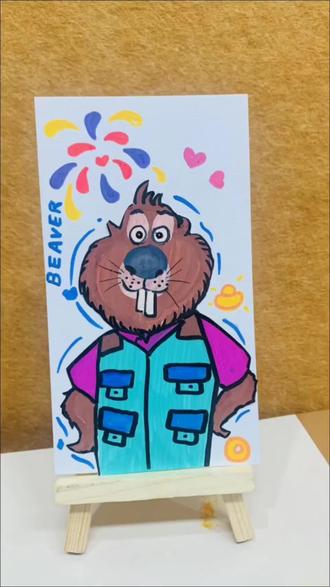 #简笔画 #每日一画 #疯狂动物城 #零基础学画画#它到底是土拨鼠还是河狸呢?