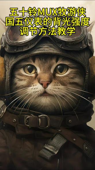五十铃mux牧游侠国五仪表背光强度调节教程
