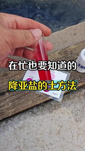 再忙也要知道的降亚盐的土方法#亚盐 #氨氮亚盐 #水产养殖 #鱼虾蟹养殖 #水产人
