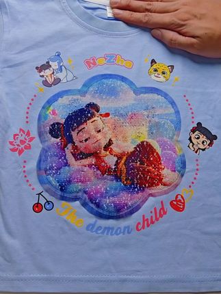 #哪吒 #高品质童装 #春秋新款 #女童穿搭 #纯棉长袖t恤