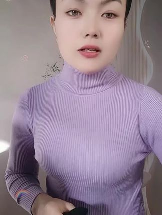 秋冬爆款纯色常规厚长袖保暖堆堆领修身显身材内搭套头针织打底衫#上衣女装 #每日分享