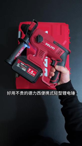 好用不贵的德力西便携式轻型锂电锤#冲击钻 #锂电锤 #打孔 #锂电锤 #锂电电锤