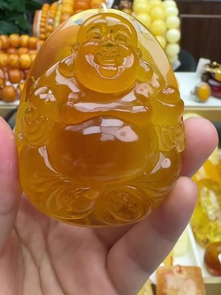蜜蜡笑佛