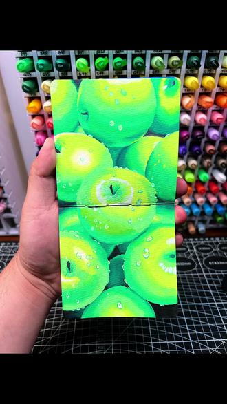 青苹果|丙烯马克笔|附色号步骤 青苹果的脆响,是夏天最干净的开场白。
水珠在果皮上滚过,把阳光揉成了碎钻。
🖊️:恩米80色
📒:轻听10*10中粗纹
👀:六条
#丙烯马克笔#翻翻乐#绘画过程#跟着抖音学画画#水果