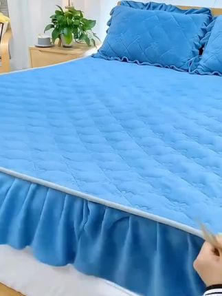 创作灵感#家纺床上用品#牛奶绒床裙床笠