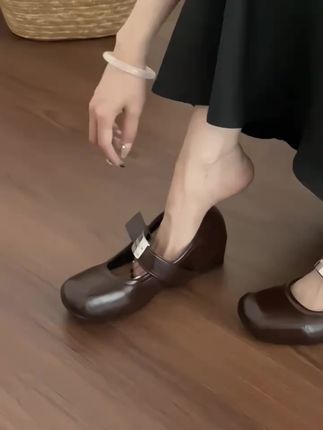 内增高玛丽珍单鞋#内增高女鞋 #单鞋 #小皮鞋 #软底软面穿上超舒服 #好鞋推荐