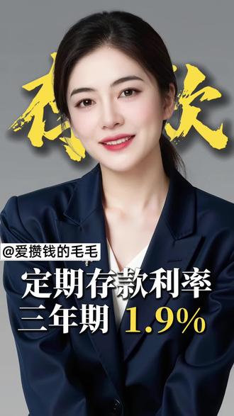 存款选“恒丰银行”,三年定期最高1.9% ,岁享版2000元起存,全国性股份制银行值得信赖。日照位置济南路396号,记得到网点找小毛#存钱 #存款#利率#存款#银行