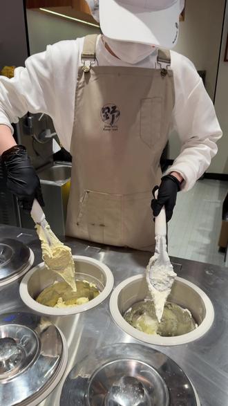 野人先生百店齐开!19.9双拼回归!任意口味双拼赶紧冲#野予人先生gelato #野人先生#冰淇淋