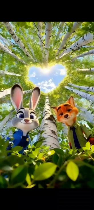 裸眼3D壁纸制作教程来啦~#醒图 #醒图创作者 #裸眼3d #尼克和朱迪 #壁纸