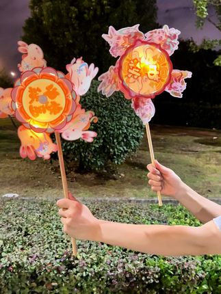 马上中秋节了,快快给孩子们安排上这个风车小灯笼吧#中秋灯笼 #儿童玩具 #中秋节