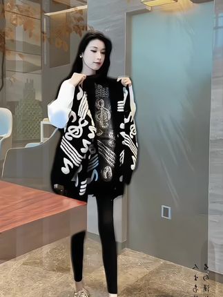 秋冬季新款小个子法式高级感慵懒风针织外套#慵懒风 #秋冬穿搭 #时髦穿搭 #ootd穿搭 #谁穿谁好看