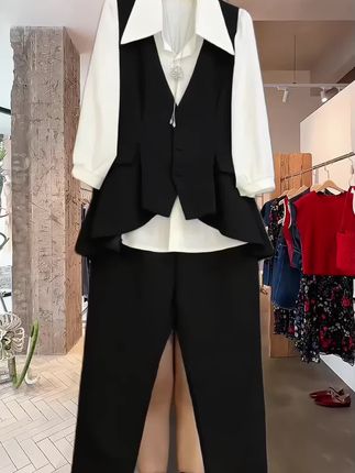 #大码女装 #套装穿搭 #显瘦穿搭 #高级感穿搭