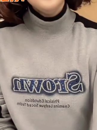 啄木鳥德绒半高领妈妈装长袖打底女上衣秋冬时尚洋气百搭休闲##时尚卫衣 #洋气减龄 #完美搭配 #德绒半高领长袖打底休闲上衣#好物分享🔥
