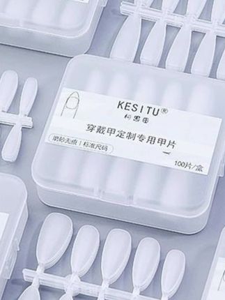 穿戴甲甲片分号尺码免刻磨透明无痕短款中全码 #手饰 #饰品 #颜值在线 #好物 #穿戴甲