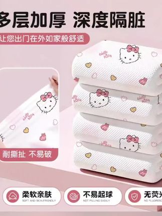 酒店一次性床单,被罩枕套,旅行单人三件套床上用品,四件套旅游被套#床上用品 #健康睡眠 #收纳整理 #宝妈必备