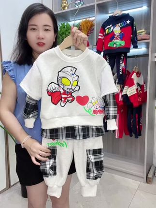 #奥特曼套装#秋装新款 #男童套装